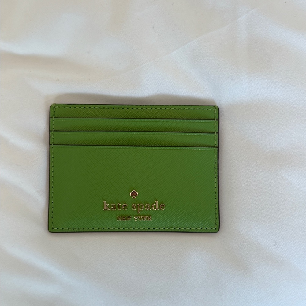 Never Used Kate Spade Vibrant Green Card Holder